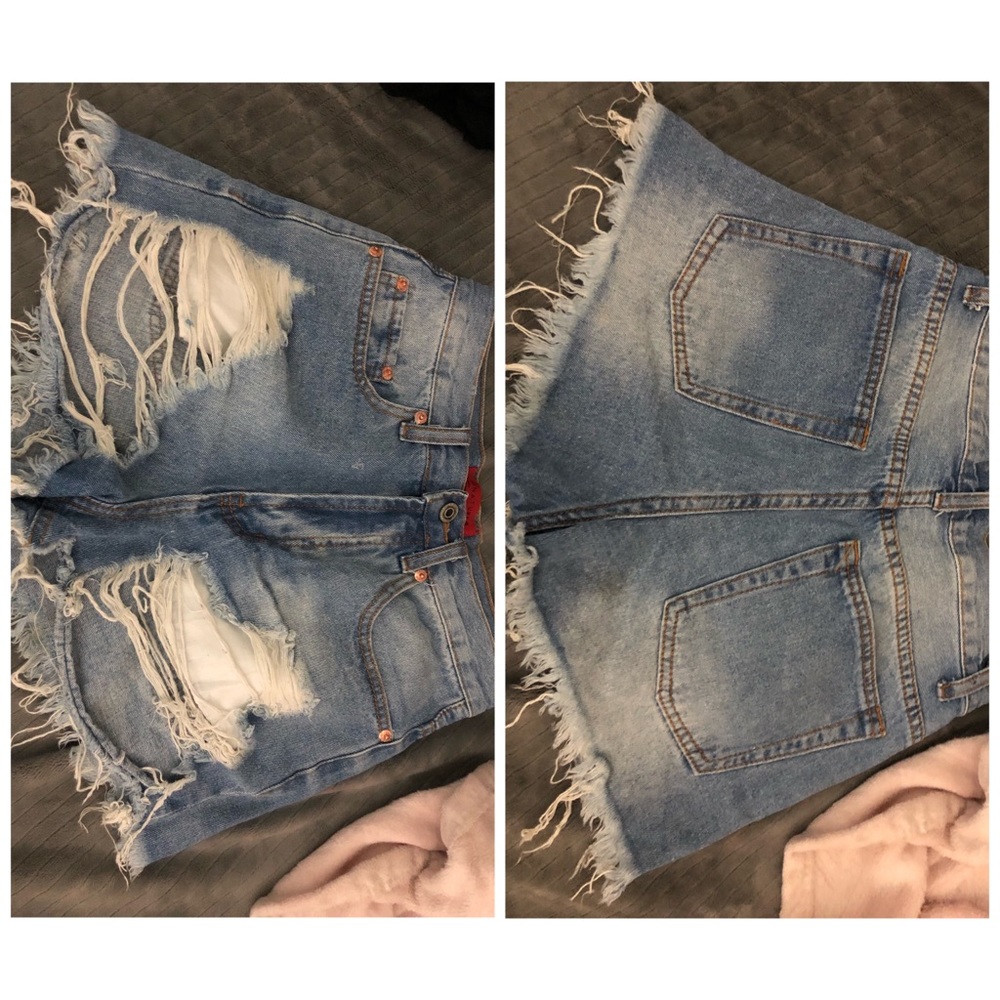 distressed shorts